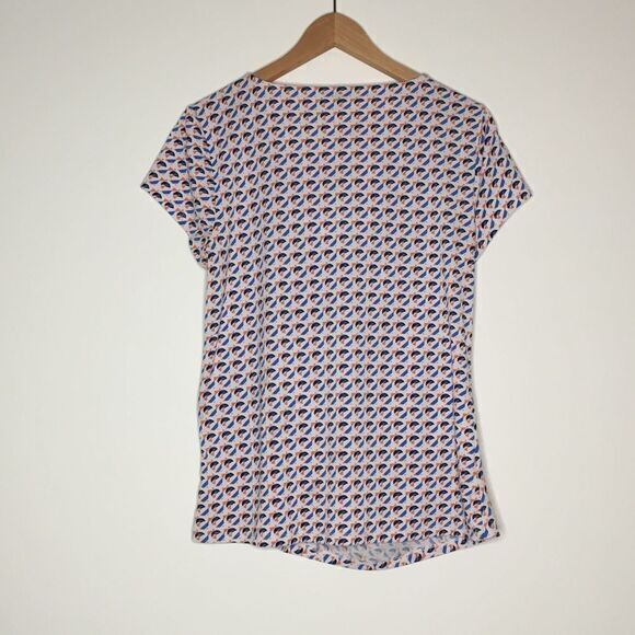 Ann Taylor Aztec blouse top tiered asymmetrical - Picture 5 of 5